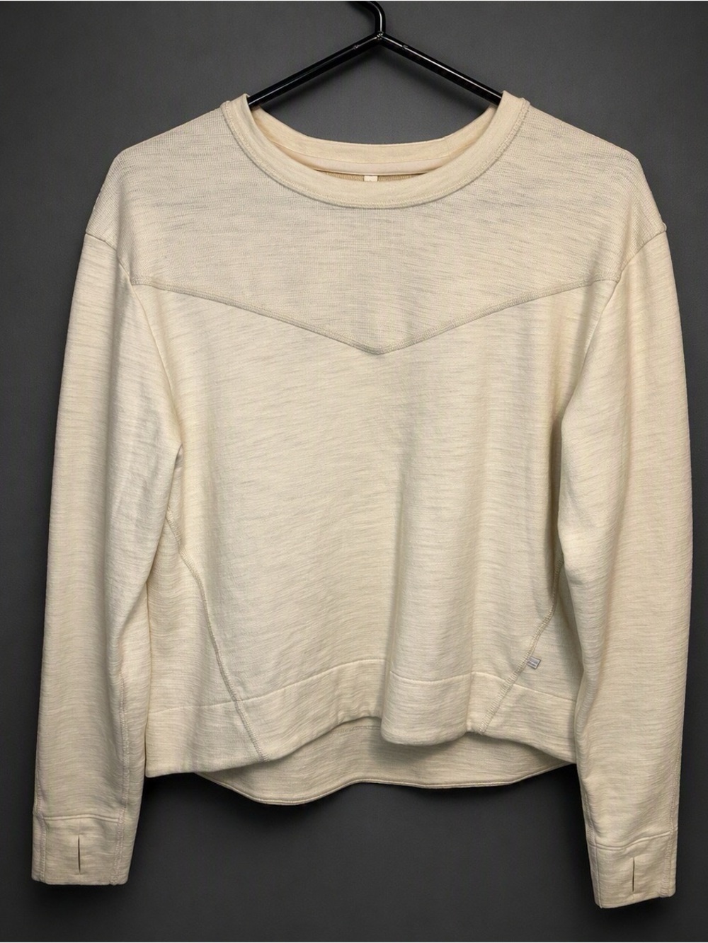 Kuhl Women's Cream Long-Sleeve Crewneck Top - Size Medium